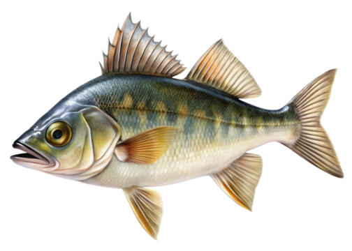 fish on a white background