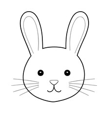 vector illustration of a bunny