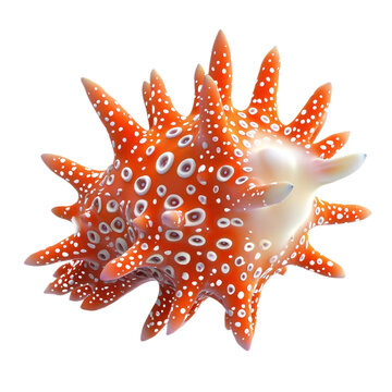 3D icon of Ciona (Sea squirt) isolated on transparency background