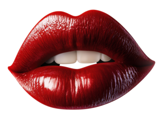 Isolated Red Lips