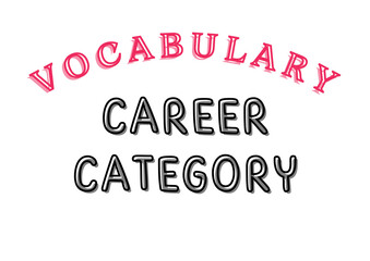 Flash Card In the category of occupations and places.Training reading and observation skills for children.