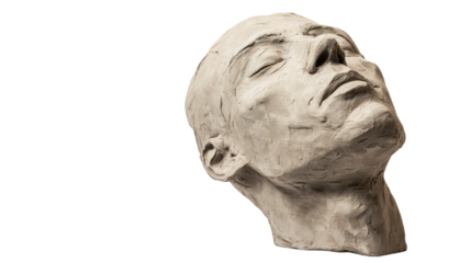 statue of a man on transparent background