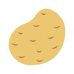 Vector image of a potato icon with a white background