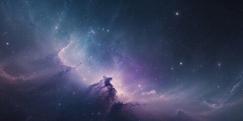 Obraz premium Abstract Space Background with Stars and Nebula in the Cosmos.