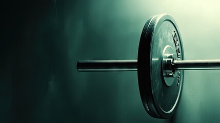 Weightlifting, gym, barbell, plate, dark background, fitness, workout, sport