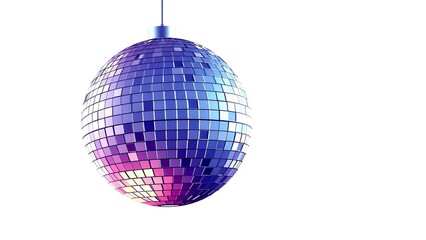 Obraz premium Disco Ball Isolated on white Background
