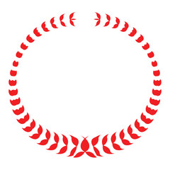Obraz premium laurel wreath icon set. laurel wreath award icon on white background.