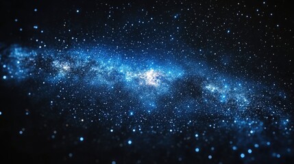 Night sky with Milky Way, cosmic dust and stars. Space background, astronomy concept