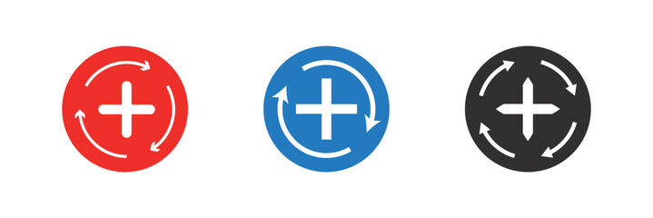 Health recovery icon. flat style design.