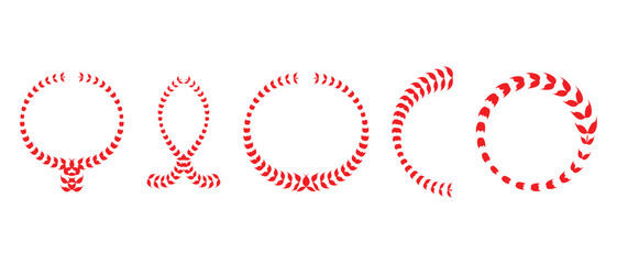 laurel wreath icon set. laurel wreath award icon on white background.