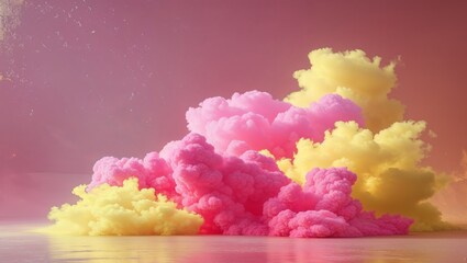Fototapeta premium Abstract Pink and Yellow Gradient Background
