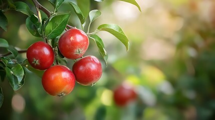 Jujube fruits or monkey apple fresh from the trees organic fruits in the farmers plot garden