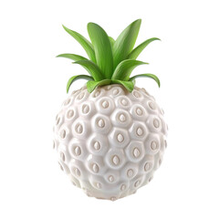 3D icon of Pineberry isolated on transparency background