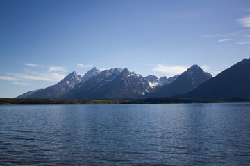lake and mountains