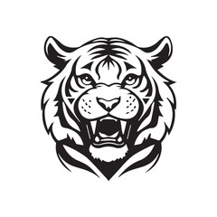 tiger head vector