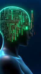 Mechanic repairs advanced machinery with intuitive skills in futuristic healthcare innovation