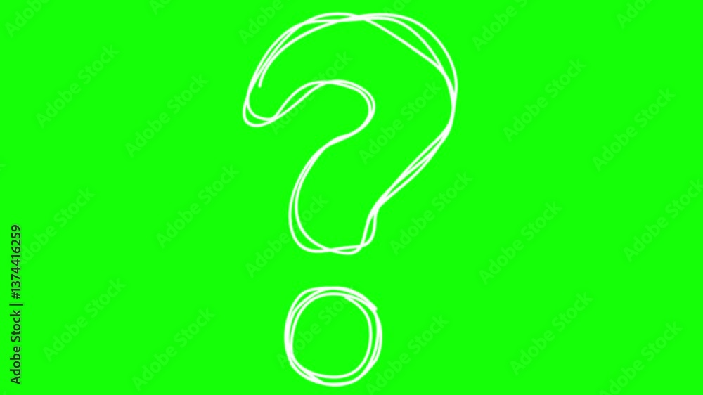 Poster question mark animation pop up question mark flat alpha looping 4k question mark confused dizzy. que