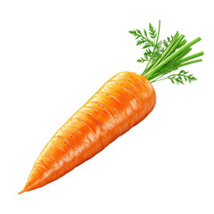 3D icon of Carrot isolated on transparency background