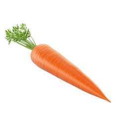 3D icon of Carrot isolated on transparency background