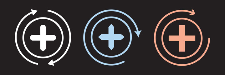 Obraz premium health recovery icon vector