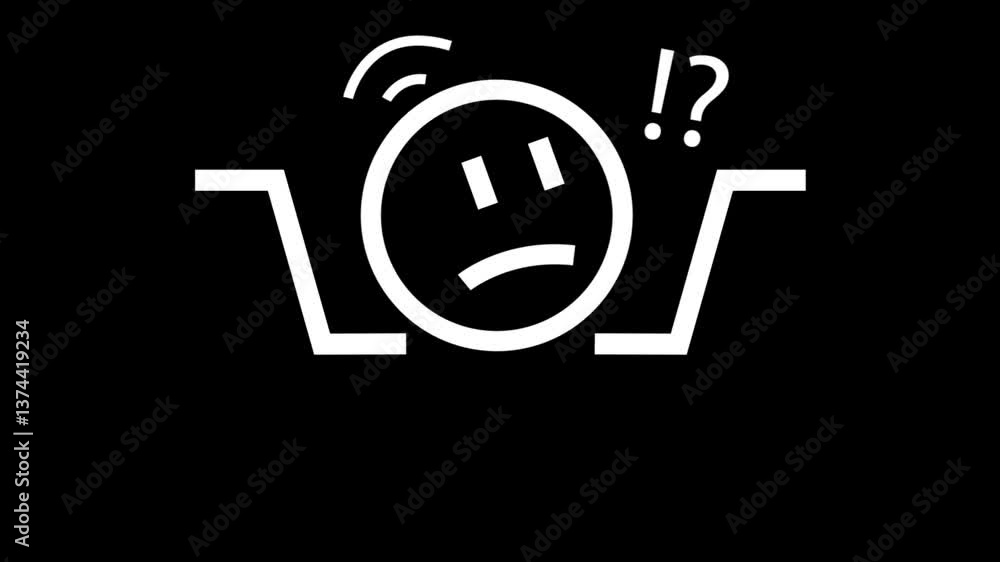 Poster question mark animation pop up question mark flat alpha looping 4k question mark confused dizzy. que