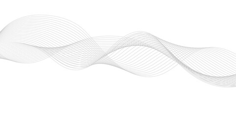 Smooth Wave Line Background. Abstract Flowing Curve with Gradient Effect