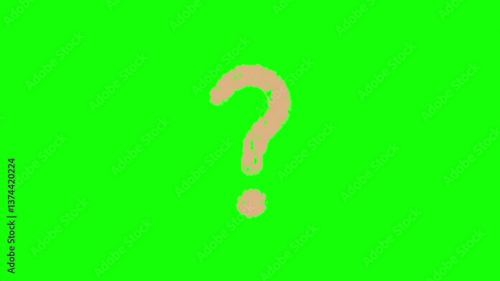 Fototapete question mark animation pop up question mark flat alpha looping 4k question mark confused dizzy. que