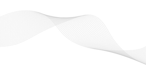 Smooth Wave Line Background. Abstract Flowing Curve with Gradient Effect