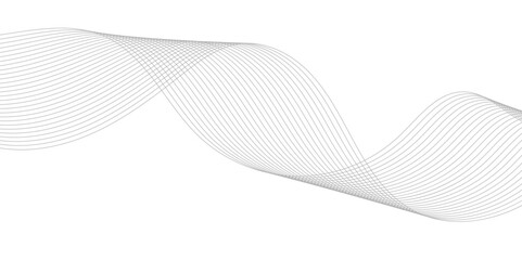 Smooth Wave Line Background. Abstract Flowing Curve with Gradient Effect