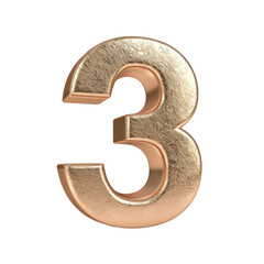 Three-dimensional metallic number three.