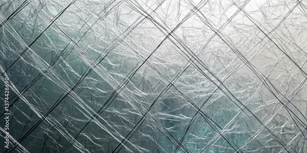 Aufkleber abstract wired glass texture, offering a unique pattern with embedded wire strands, creating a moder