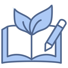 Creative Book Blue Icon