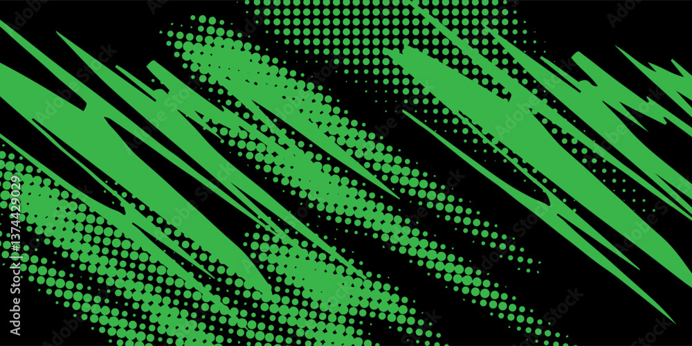 Poster dots halftone yellow green color pattern gradient texture background.