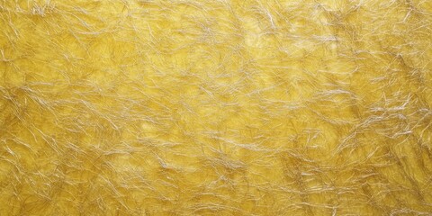 Old weathered yellow fiberglass board texture, showcasing worn glass fiber soundproof insulation sheet with a close-up view of the wall panel background.