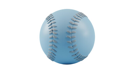 Isolated Baseball with Delicate Stitching Sport Equipment Detail