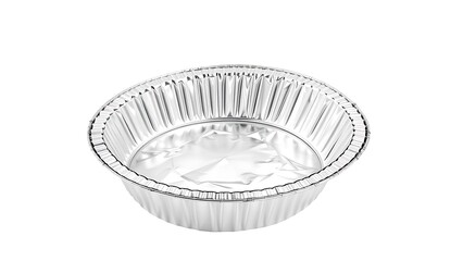 Aluminum Foil Container Dish Isolated