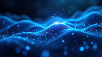 Vibrant blue GLP-1 graphic with a flowing, wave-like texture.