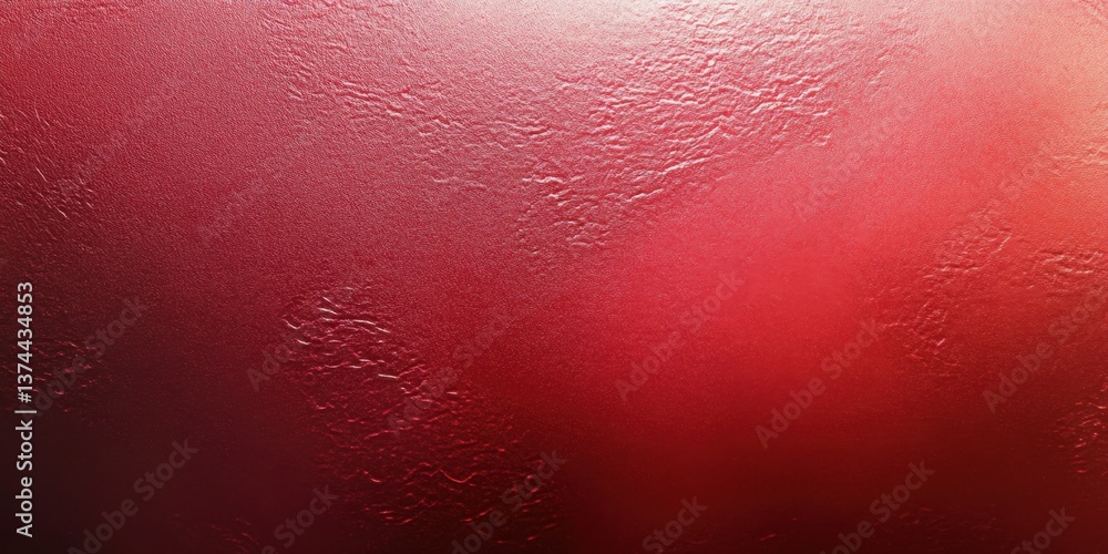 Poster grainy red frosted glass texture, creating a soft, abstract monochrome background with a smooth yet 