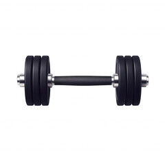 Naklejka premium Strength training exercise dumbbell gym environment fitness equipment indoor space close-up view weightlifting concept for health