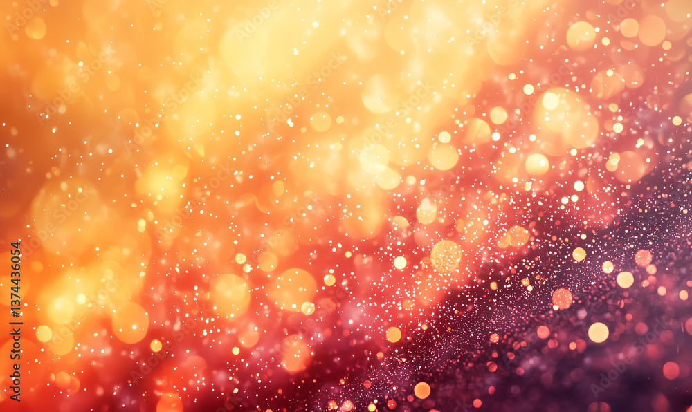 Poster vibrant bokeh lights abstract background digital art colorful atmosphere close-up view artistic conc