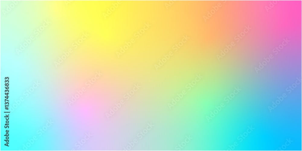 Poster rainbow gradient background. vector abstract rainbow neon glow of colors blend gradient background