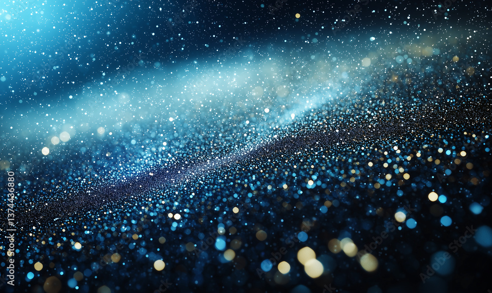 Aufkleber stunning light particles dancing abstract background high-resolution image ethereal environment macr