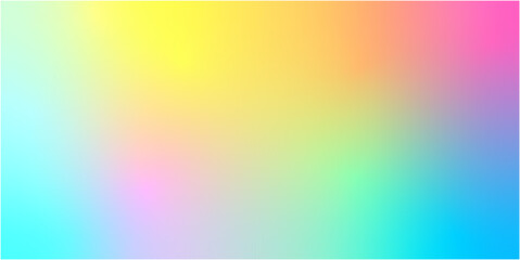 Rainbow gradient background. Vector abstract rainbow neon glow of colors blend gradient background