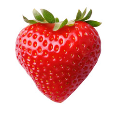 Heart-Shaped Strawberry on transparent background