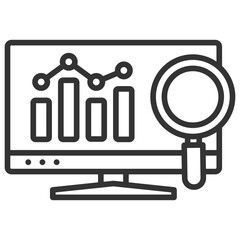 Web Analytics Outline Icon