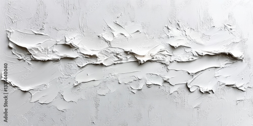 Poster whitewashed painted wall with subtle brush stroke texture, creating a clean, minimalist backdrop wit