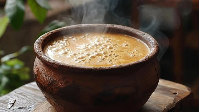 jaggery chai with earthen pot video indian tea