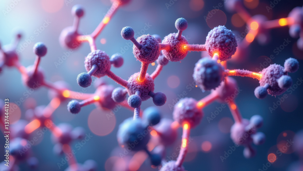 Poster a close-up view of a glp-1 receptor structure showcasing its detailed molecular architecture.