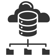 Data Integration Glyph Icon