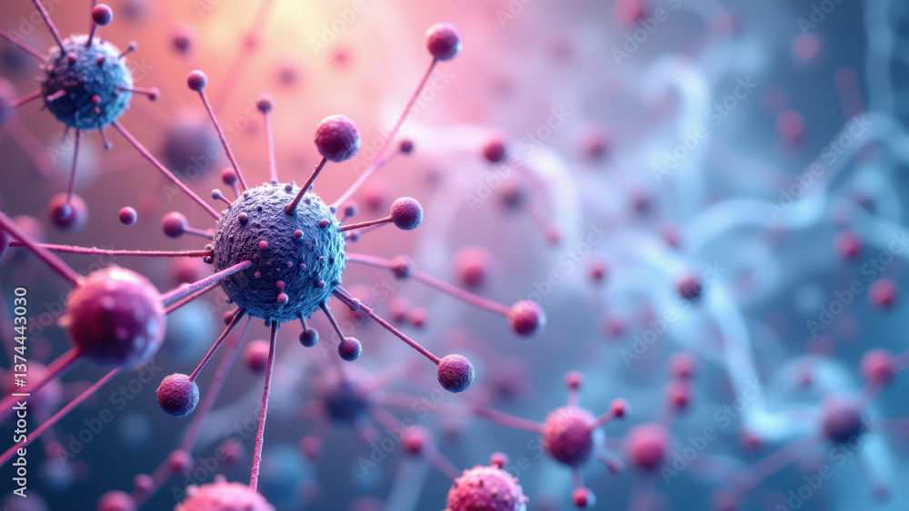 Poster visual representation of glp-1 interacting with cells.
